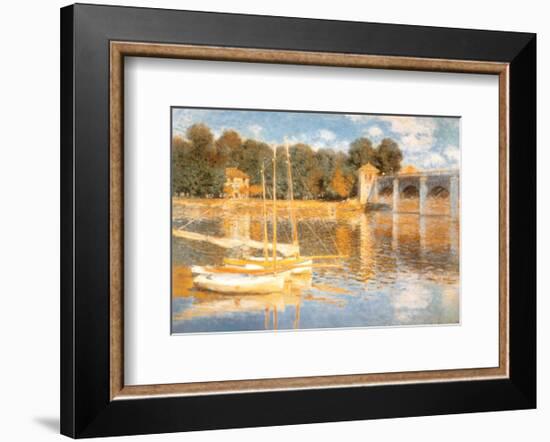 The Bridge at Argenteuil-Claude Monet-Framed Art Print