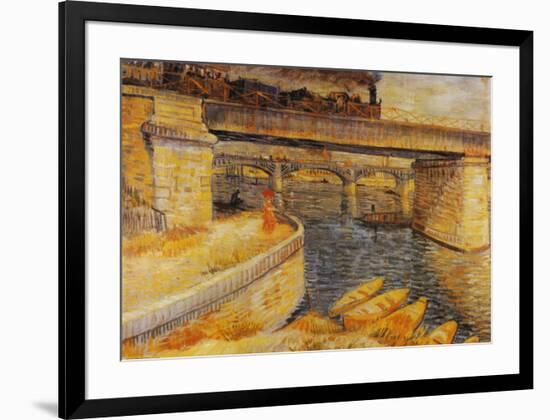 The Bridge at Asnieres-Vincent van Gogh-Framed Art Print