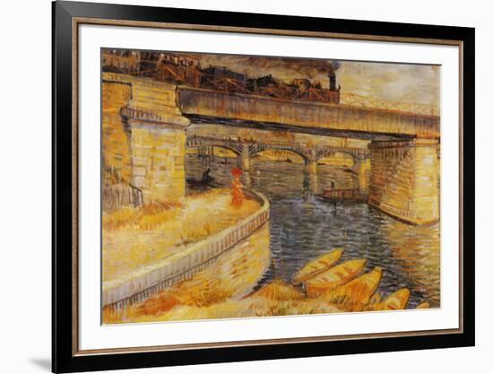 The Bridge at Asnieres-Vincent van Gogh-Framed Art Print