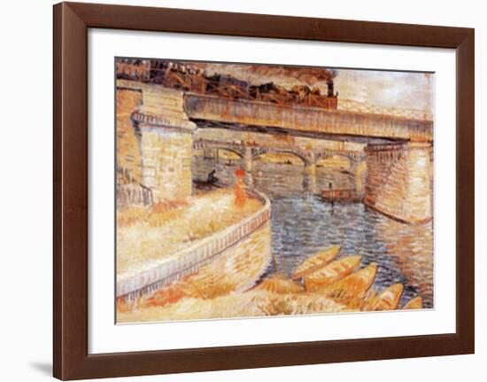 The Bridge at Asnieres-Vincent van Gogh-Framed Art Print