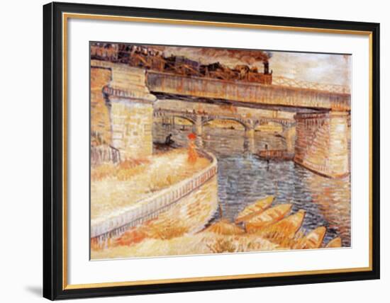 The Bridge at Asnieres-Vincent van Gogh-Framed Art Print