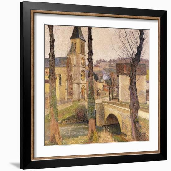 The Bridge at Bastide-du Vert, Le Pont a la Bastide-du-Vert, C. 1920-Henri Martin-Framed Giclee Print