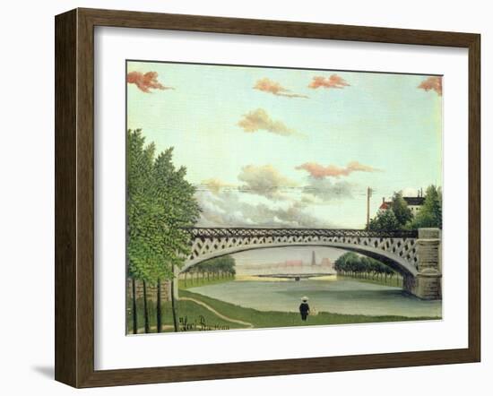 The Bridge at Charenton, France-Henri Rousseau-Framed Giclee Print