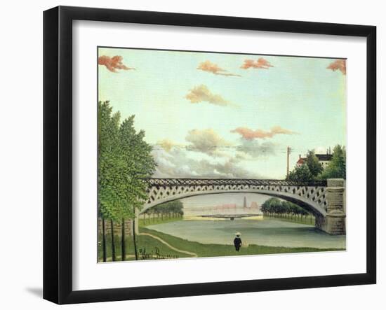 The Bridge at Charenton, France-Henri Rousseau-Framed Giclee Print