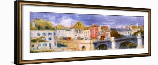 The Bridge at Chatu (detail)-Pierre-Auguste Renoir-Framed Art Print