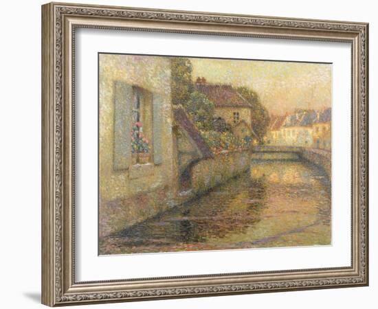 The Bridge at Gisors-Henri Eugene Augustin Le Sidaner-Framed Giclee Print