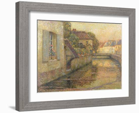 The Bridge at Gisors-Henri Eugene Augustin Le Sidaner-Framed Giclee Print