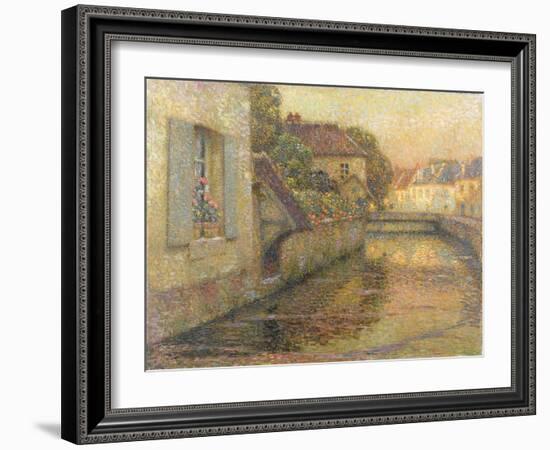 The Bridge at Gisors-Henri Eugene Augustin Le Sidaner-Framed Giclee Print