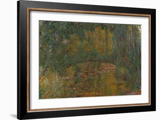 The Bridge at Giverny, 1918-Claude Monet-Framed Giclee Print