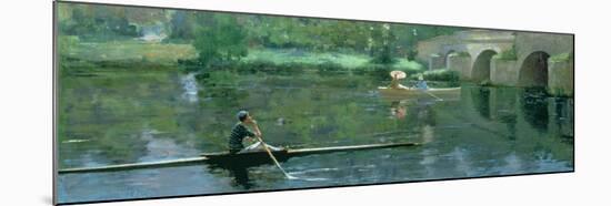 The Bridge at Grez, 1883-Sir John Lavery-Mounted Giclee Print