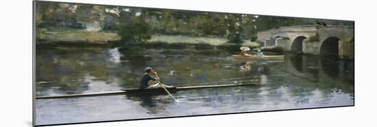 The Bridge at Grez, 1883-Sir John Lavery-Mounted Giclee Print