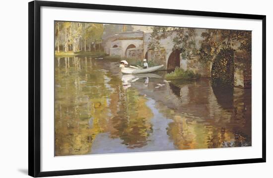 The Bridge at Grez, 1900-Sir John Lavery-Framed Premium Giclee Print