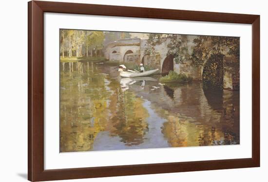 The Bridge at Grez, 1900-Sir John Lavery-Framed Premium Giclee Print