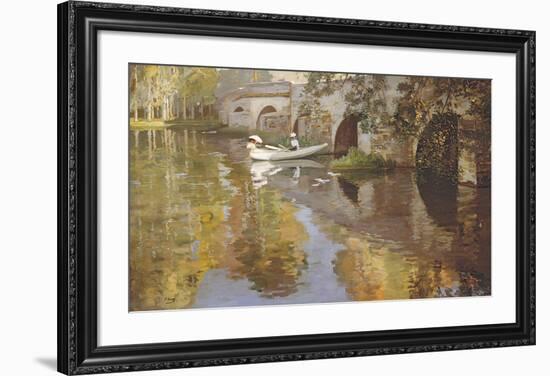 The Bridge at Grez, 1900-Sir John Lavery-Framed Premium Giclee Print