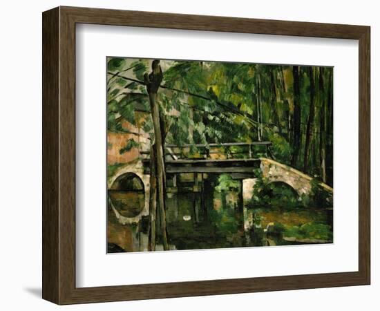 The Bridge at Maincy, Near Melun, 1879-Paul Cézanne-Framed Giclee Print