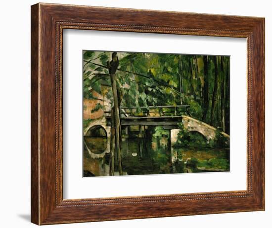 The Bridge at Maincy, Near Melun, 1879-Paul Cézanne-Framed Giclee Print