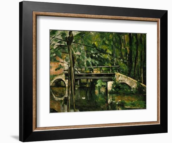 The Bridge at Maincy, Near Melun, 1879-Paul Cézanne-Framed Giclee Print