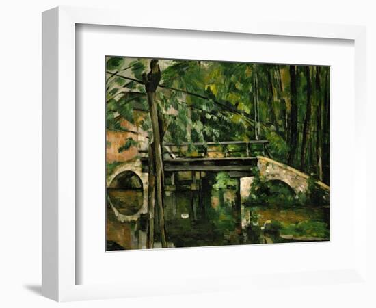 The Bridge at Maincy, Near Melun, 1879-Paul Cézanne-Framed Giclee Print