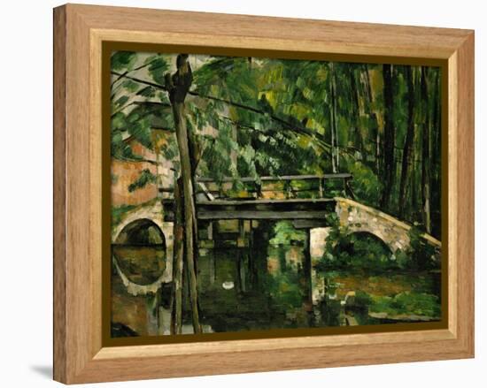 The Bridge at Maincy, Near Melun, 1879-Paul Cézanne-Framed Premier Image Canvas