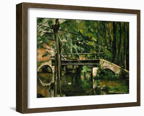 The Bridge at Maincy, Near Melun, 1879-Paul Cézanne-Framed Giclee Print