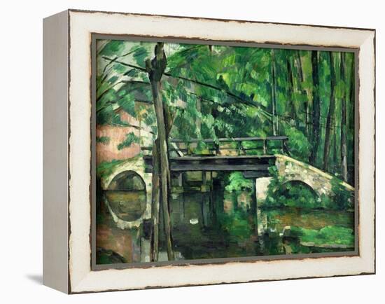 The Bridge at Maincy, or the Bridge at Mennecy, or the Little Bridge, circa 1879-Paul Cézanne-Framed Premier Image Canvas