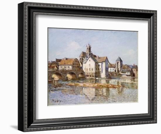 The Bridge at Moret, 1892-Alfred Sisley-Framed Giclee Print