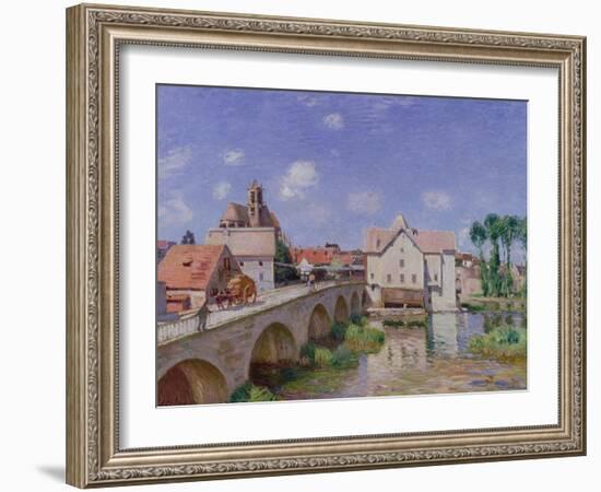 The Bridge at Moret, 1893-Alfred Sisley-Framed Giclee Print