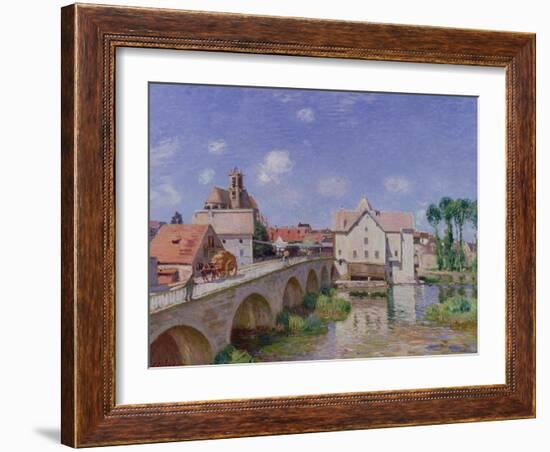 The Bridge at Moret, 1893-Alfred Sisley-Framed Giclee Print