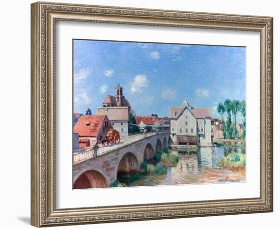 The Bridge at Moret, 1893-Alfred Sisley-Framed Giclee Print