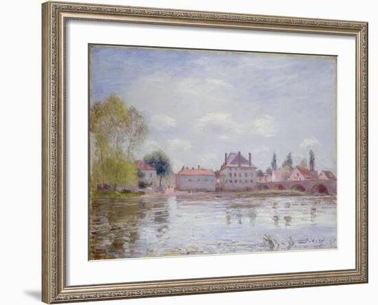 The Bridge at Moret-Sur-Loing, 1890-Alfred Sisley-Framed Giclee Print