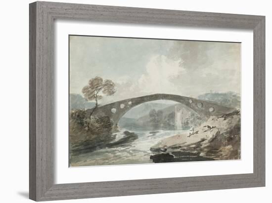 The Bridge at Pontypridd-J. M. W. Turner-Framed Giclee Print