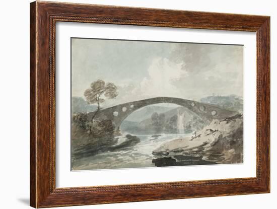 The Bridge at Pontypridd-J. M. W. Turner-Framed Giclee Print