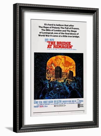 The Bridge at Remagen, Top from Left: George Segal, Ben Gazzara, 1969-null-Framed Premium Giclee Print