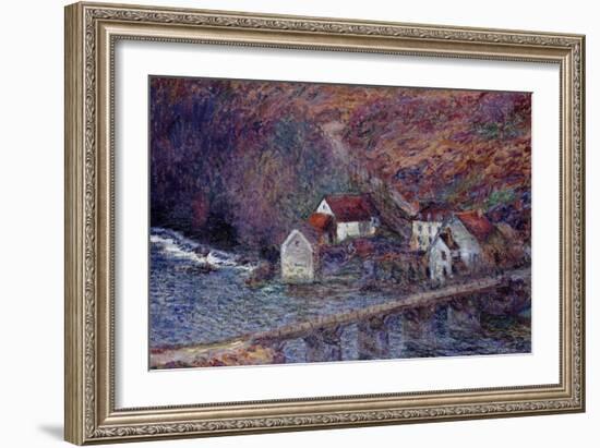 The Bridge at Vervy, 1889-Claude Monet-Framed Giclee Print