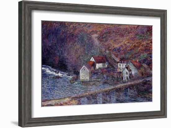 The Bridge at Vervy, 1889-Claude Monet-Framed Giclee Print