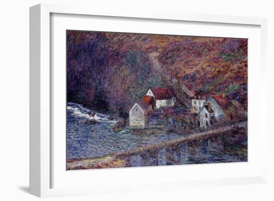 The Bridge at Vervy, 1889-Claude Monet-Framed Giclee Print