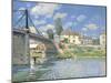 The Bridge at Villeneuve-la-Garenne, 1872-Alfred Sisley-Mounted Giclee Print