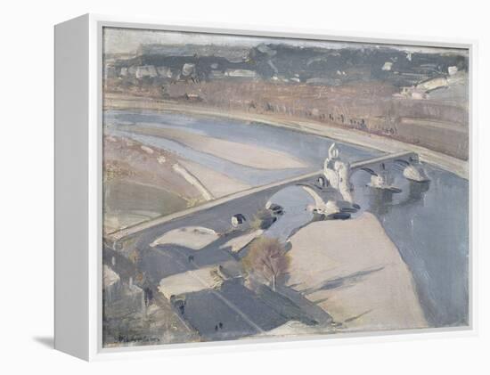 The Bridge, Avignon (Oil on Canvasboard)-William Nicholson-Framed Premier Image Canvas