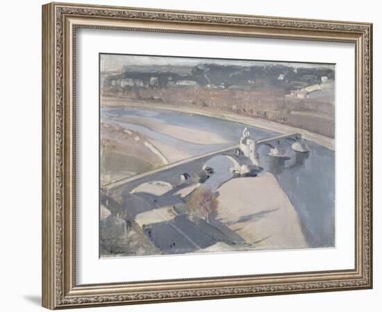 The Bridge, Avignon (Oil on Canvasboard)-William Nicholson-Framed Giclee Print