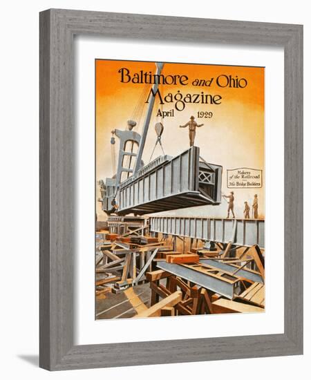The Bridge Builders-Charles H. Dickson-Framed Giclee Print