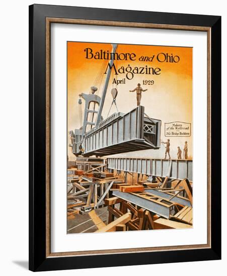 The Bridge Builders-Charles H. Dickson-Framed Giclee Print