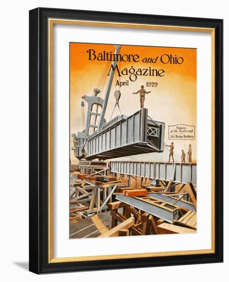 The Bridge Builders-Charles H. Dickson-Framed Giclee Print