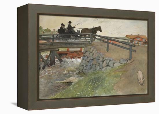 The Bridge, from 'A Home' series, c.1895-Carl Larsson-Framed Premier Image Canvas