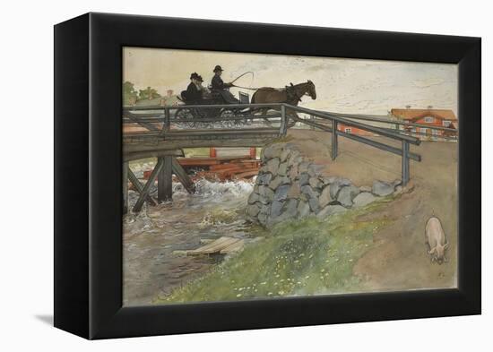The Bridge, from 'A Home' series, c.1895-Carl Larsson-Framed Premier Image Canvas