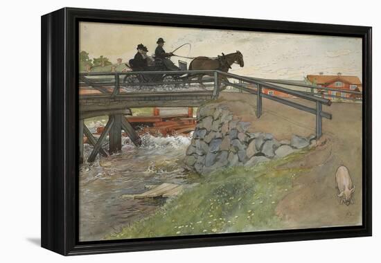 The Bridge, from 'A Home' series, c.1895-Carl Larsson-Framed Premier Image Canvas