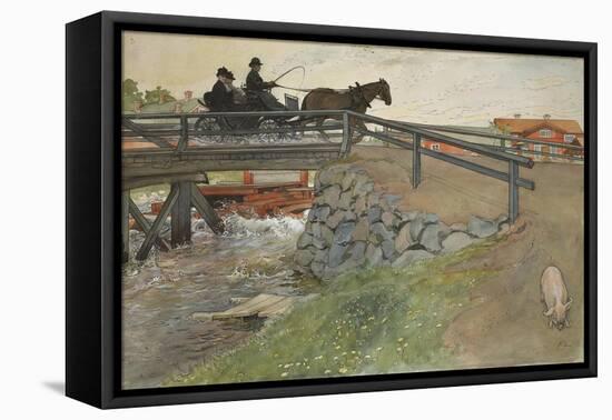 The Bridge, from 'A Home' series, c.1895-Carl Larsson-Framed Premier Image Canvas