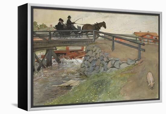 The Bridge, from 'A Home' series, c.1895-Carl Larsson-Framed Premier Image Canvas
