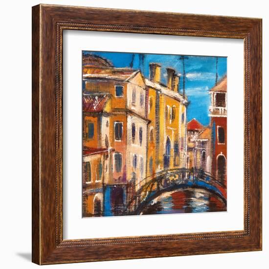 The Bridge From Ancient Venice-balaikin2009-Framed Art Print