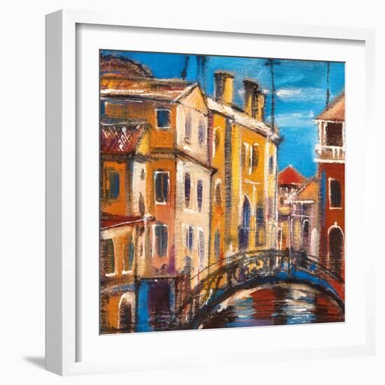 The Bridge From Ancient Venice-balaikin2009-Framed Art Print