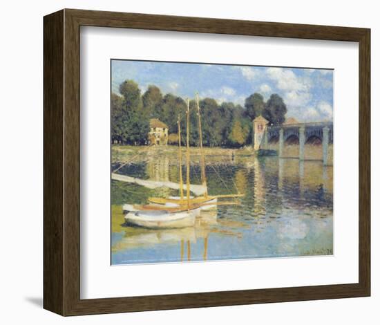 The Bridge in Argenteuil-Claude Monet-Framed Art Print